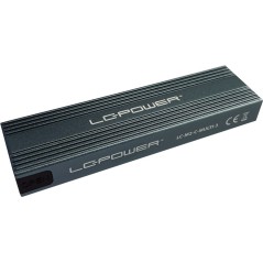 "LC Power External Storage Enclosure USB 3.2 (Gen 2x1) M.2 Card - Fast PCIe NVMe & SATA Solutions for Ultimate Data Storage!"